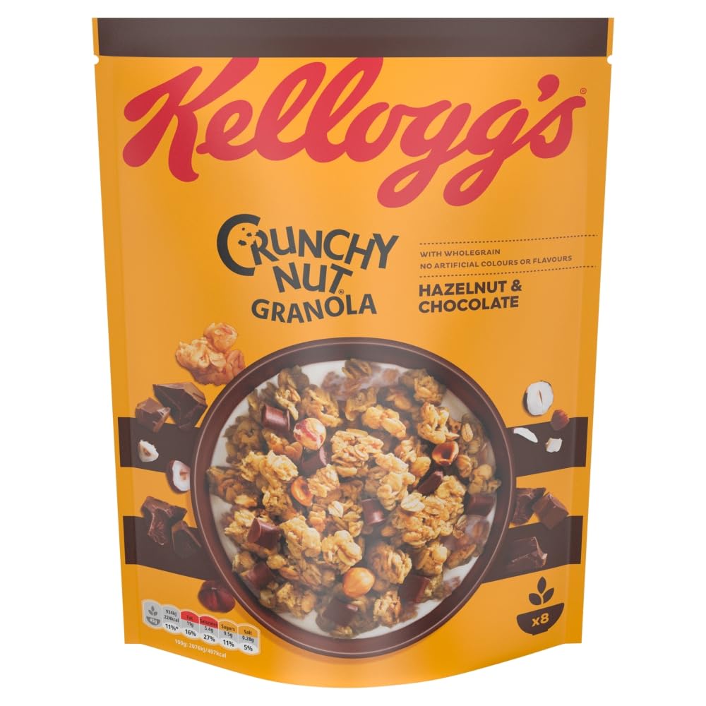 Kellogg'S 1 Crunchy Nut Oat Granola Hazelnut & Chocolate, 380G