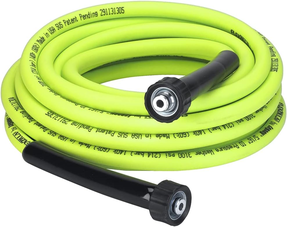 Flexzilla HFZPW3525M-E 5/16" x 25 Pressure Washer Hose, ZillaGreen, 25'