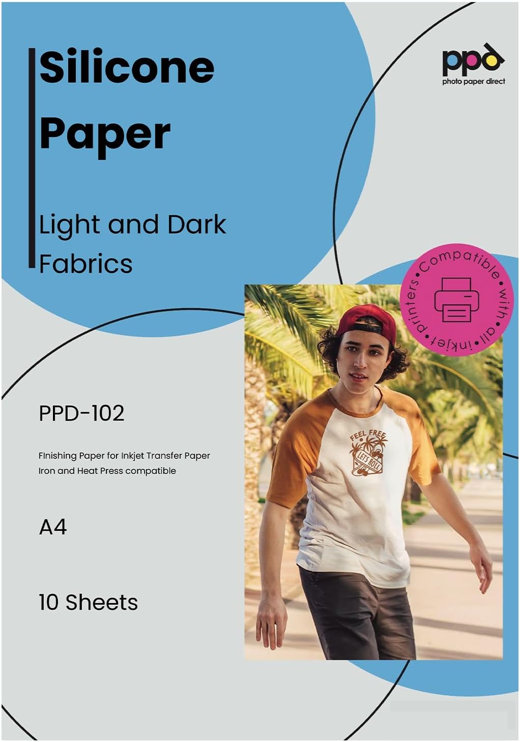 PPD 10 Sheets A4 Silicone Protective Paper Heat Transfer Reusable
