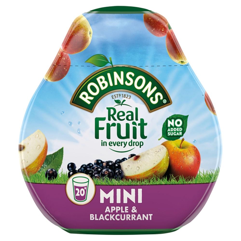 Robinsons Squash'D Apple & Blackcurrant No Added Sugar, 2.2 fl oz (66 ml)