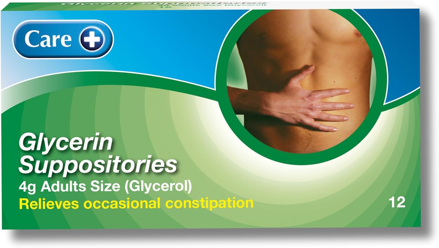Two Packs of Care Glycerin Suppositories 4g Adult 12