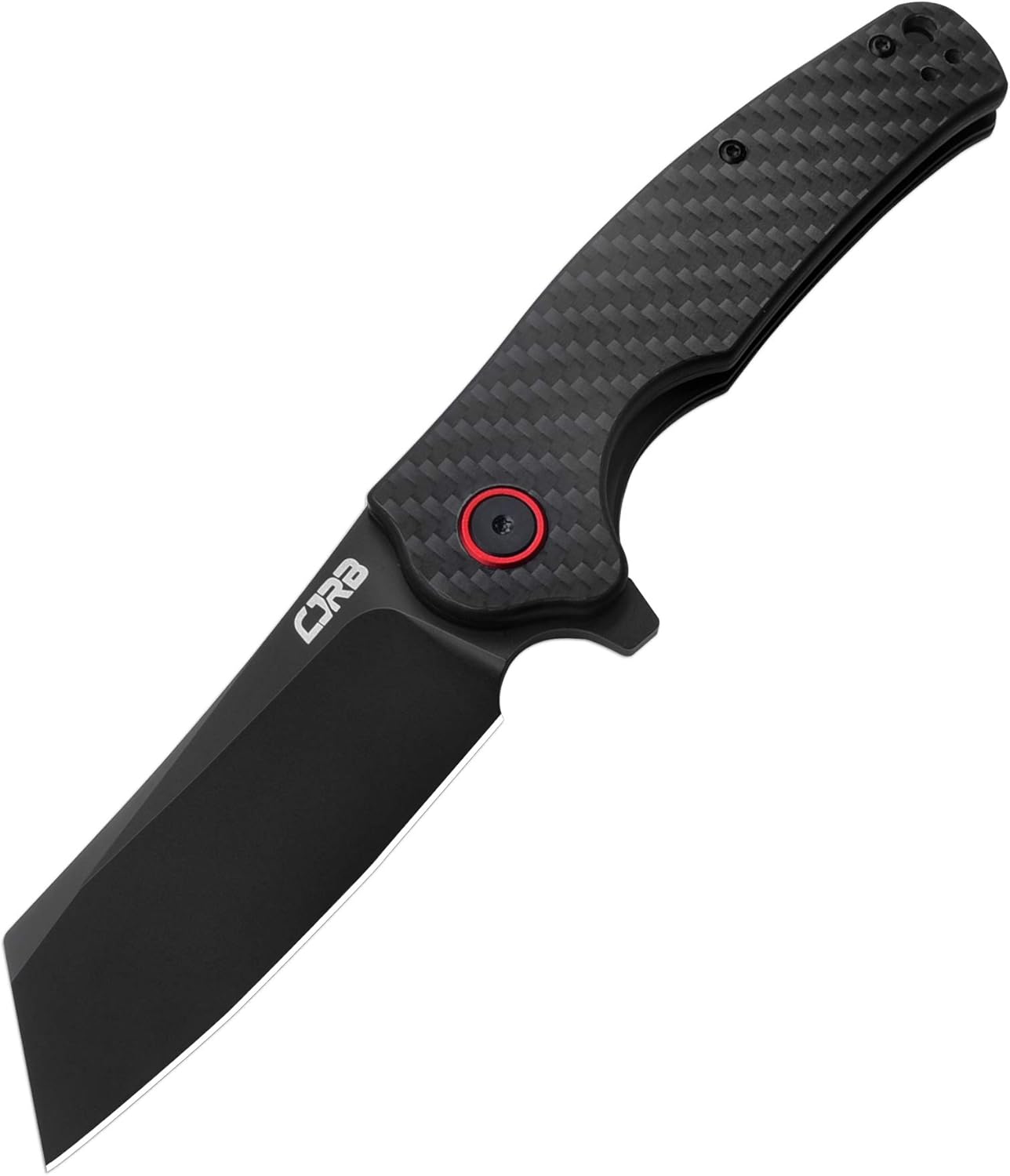 CJRB CUTLERY Folding Knife Crag (J1904) AR-RPM9 Powder Steel Black PVD Blade Carbon Fiber Handle Pocket Knife EDC Knife