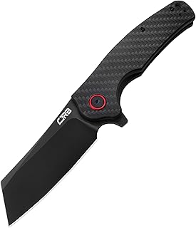 CJRB CUTLERY Folding Knife Crag (J1904) AR-RPM9 Powder Steel Black PVD Blade Carbon Fiber Handle Pocket Knife EDC Knife