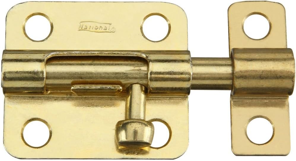 National Hardware N151-480 V834 Barrel Bolt in Brass,2-1/2 Inch
