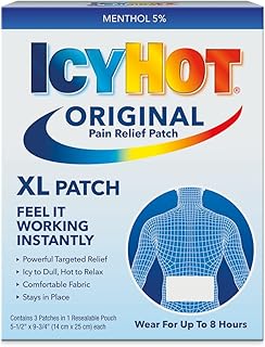 Icy Hot Original XL Pain Relief Patch (3 Count) for Back and Large Areas