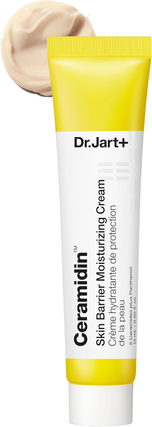Dr.Jart+ Ceramidin Skin Barrier moisturiser Face Cream For Dry Skin with Ceramides and Panthenol | Korean Skin Care, 15 ml