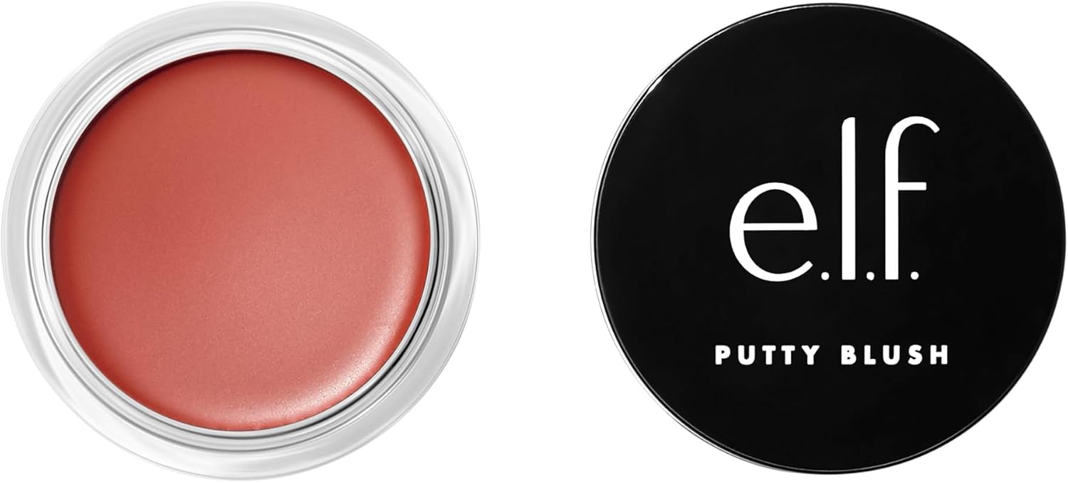 e.l.f. Putty Blush, Creamy & Ultra Pigmented Formula, Infused with Argan Oil & Vitamin E, Bali, 0.35 Oz (10g)