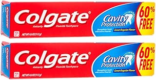 Colgate Cavity Protection Toothpaste with Fluoride - 2.5 ounce + 60% Free - 2 Pack