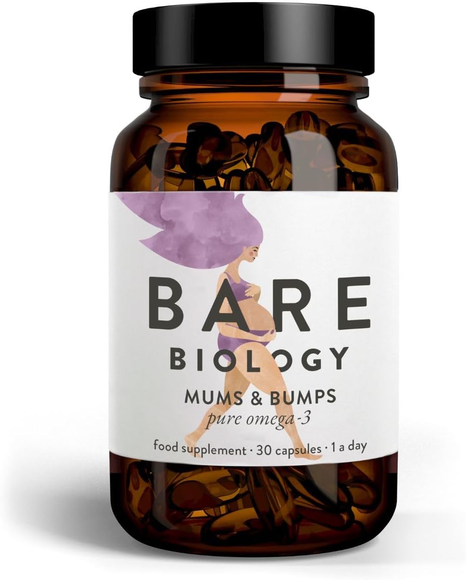 Bare Biology Mums & Bumps DHA Rich Omega 3 Capsules for Pregnancy