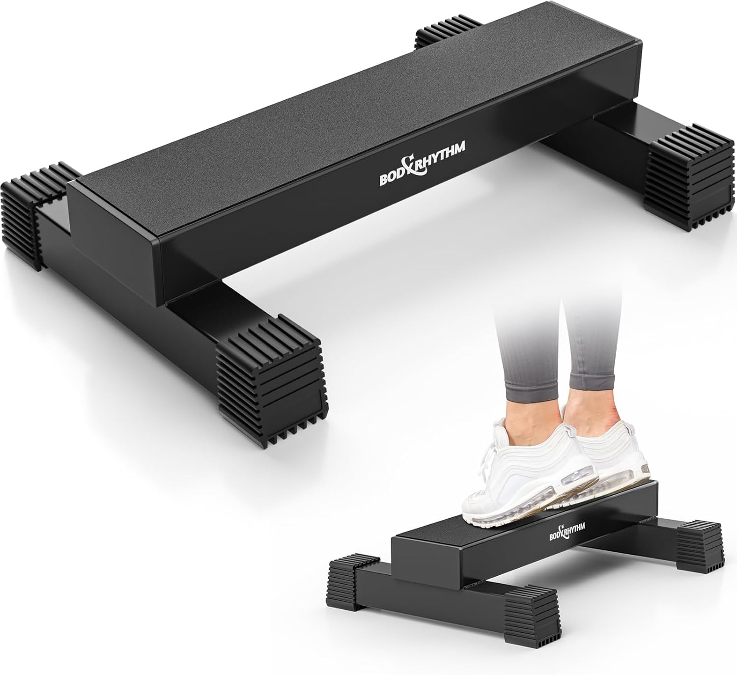 Upgraded Calf Raise Bar for Home Gym Workouts, Standing Calf Raise Machine for Calf Stretching, Squating, Foot Stretching, Anti-Slip Solid Calf Block, Ankle Calf Stretcher.