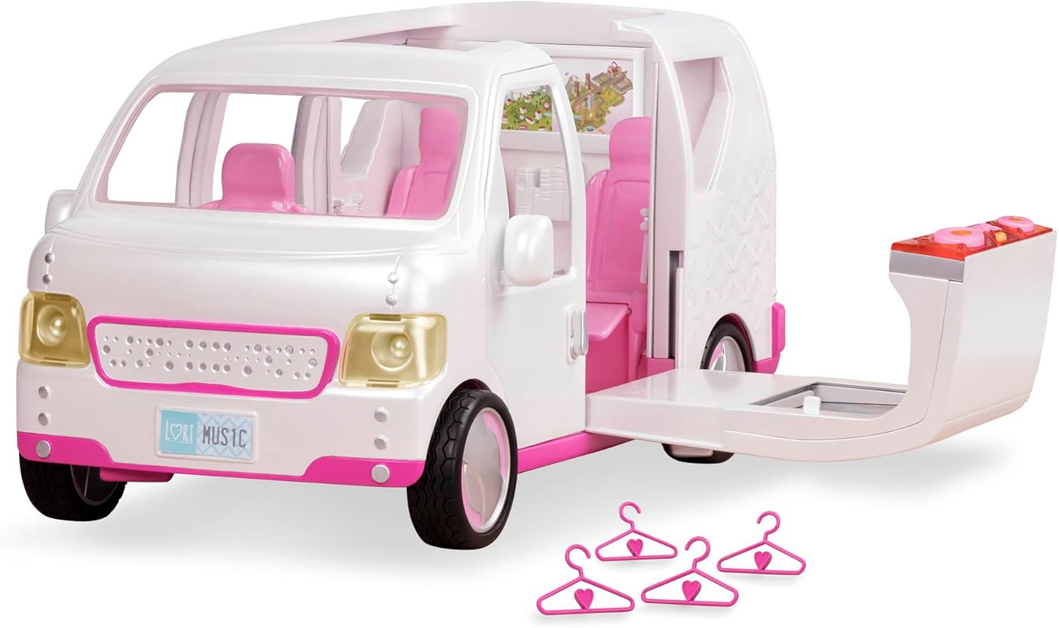Lori – Vehicle for Mini Dolls – Large Car for 6-inch Dolls – Music Booth & Wardrobe – Sounds & Lights – 3 Years + – Sweet Escape Luxury SUV