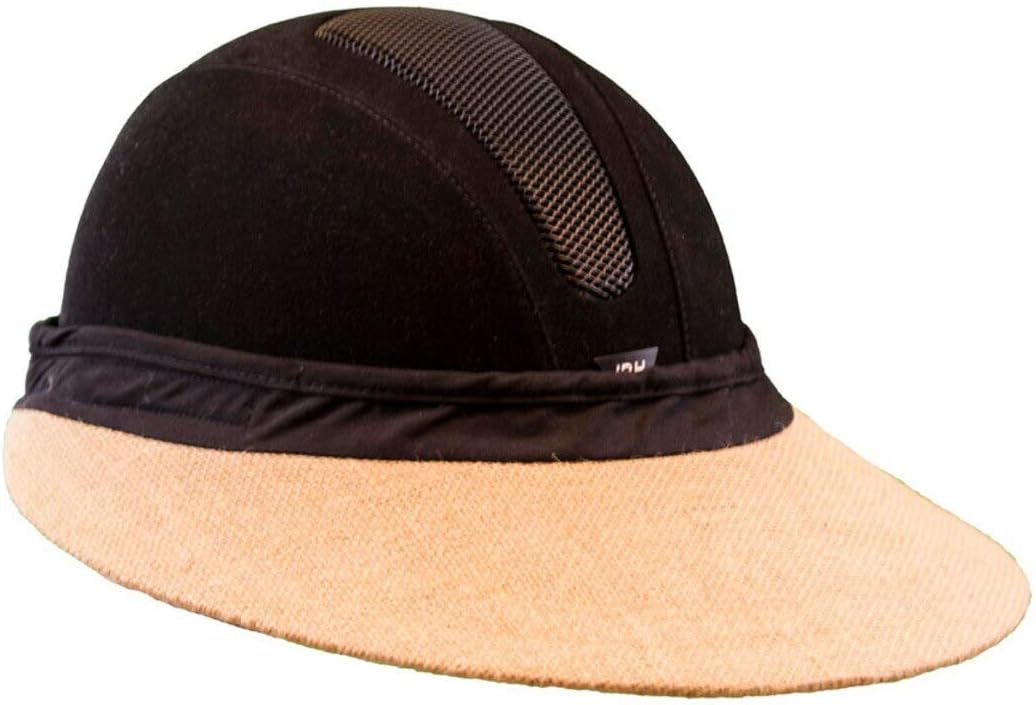 Original 4.5” Sun Visor | Helmet Sun Protection Visor with Patented Gripper System | One Size Fits All | Ideal for Horseback Riding, Biking, Golfing | Mens and Womens Visor Hat | Jute