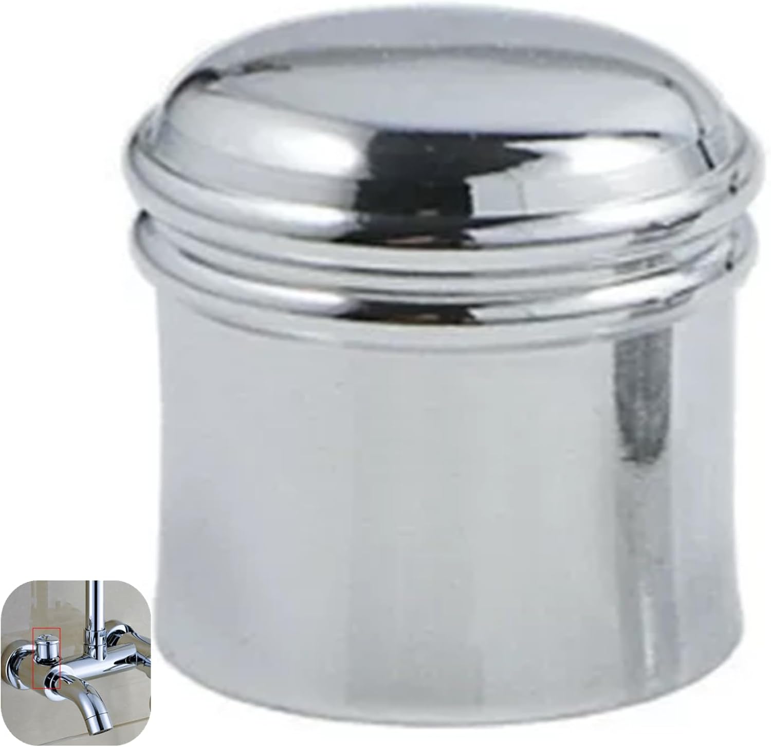 Shower Faucet Pull Cap, Shower Faucet Handle On Off Flow Control Cap Universal Handle for Thermoststic Bath Taps and Shower Valves