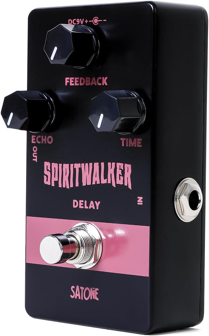 Satone Delay Guitar Pedal,Spritwalker Electric Guitar Effect Pedal Delay DC 9V Mini Analog Delay Pedal True Bypass