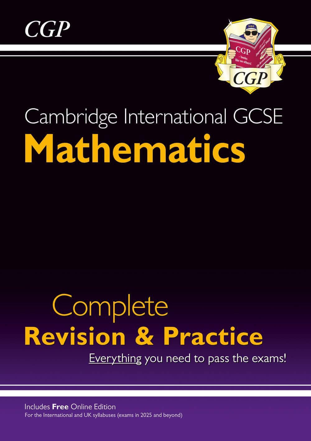 Coordination Group Publications Ltd (CGP) Cambridge International GCSE Maths Complete Revision Practice Core Extended (inc Online Ed).