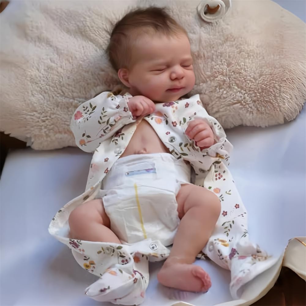 BNNPUU Real Baby Doll Reborn Baby Dolls Silicone Full Body Girl 18Inch Lifelike Newborn Babies Dolls That Look Real Life Like Babies Doll