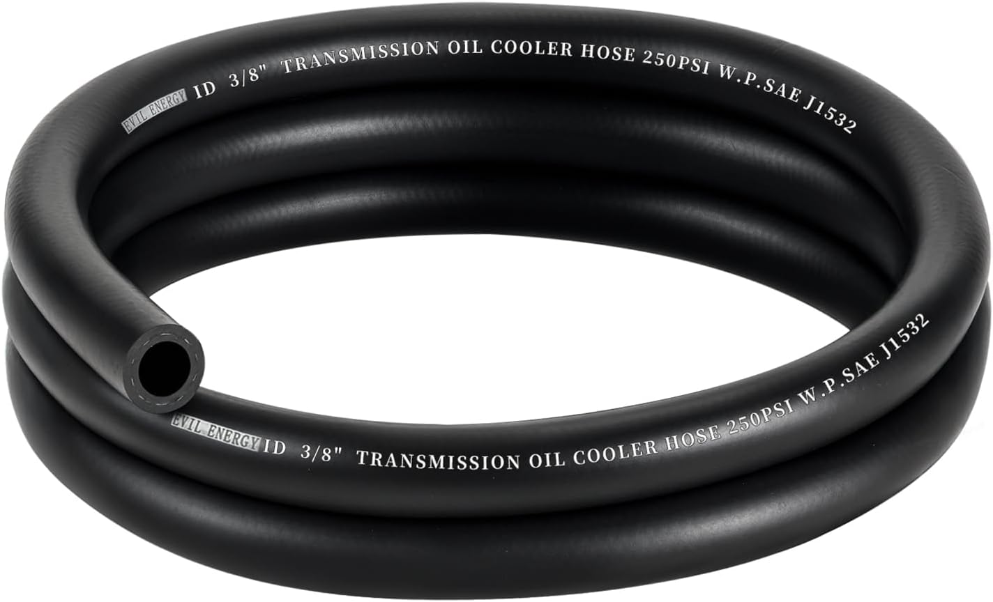 EVIL ENERGY 3/8" Transmission Oil Cooler Hose 5FT 250PSI SAE J1532