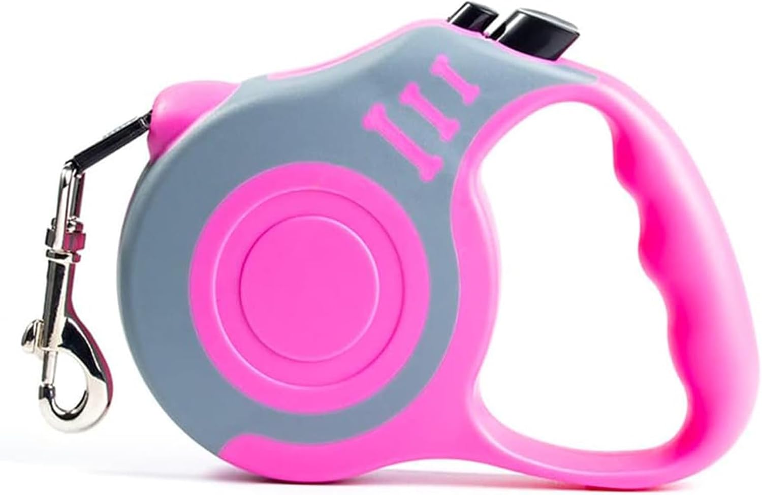 Retractable Dog Leash Lightweight 10/16FT Leash with Non-Slip Handle, for Small Medium Dogs (Gray Pink, 16 FT)