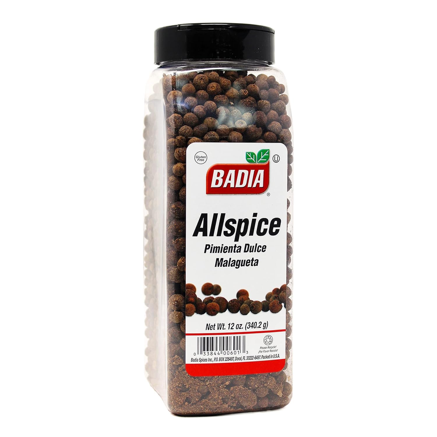 Badia Allspice Whole, 12 oz – Warm & Fragrant Spice with Notes of Cinnamon, Nutmeg & Clove – Perfect for Baking, Cooking & Pickling