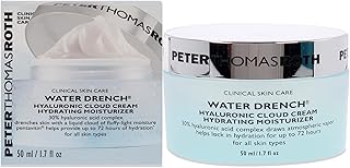 Peter Thomas Roth | Water Drench Hyaluronic Cloud Cream | Hydrating Moisturizer for Face, Up to 72 Hours of Hydration for More Youthful-Looking Skin, Fragnance Free, 1.69 Fl Oz