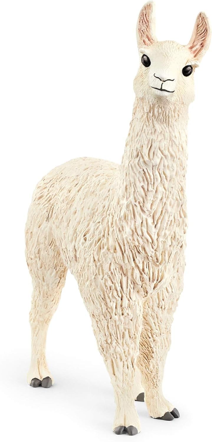 SCHLEICH Farm World 13920 Realistic Cute Farm Llama Figurine - Highly Detailed and Durable Farm Animal Figurine for Boys and Girls - Llama Toy Gift for Kids Ages 3+