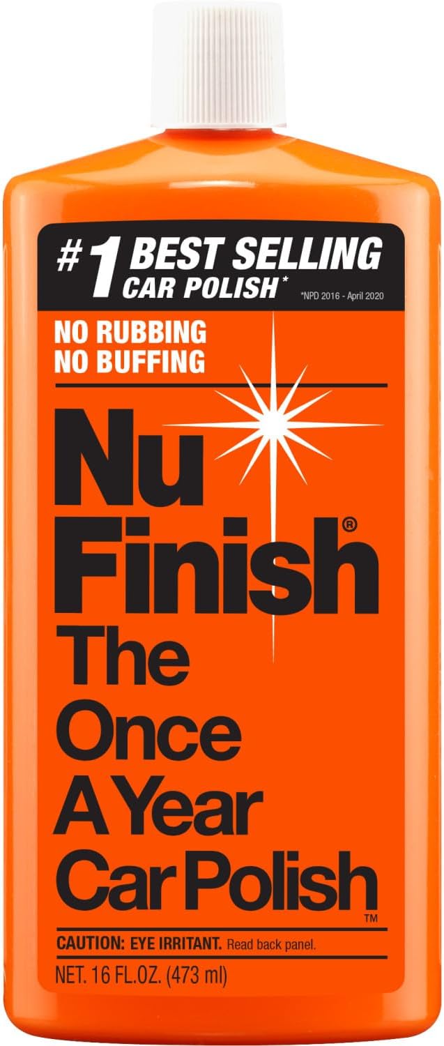 Nu Finish Car Polish, NF-76 Liquid Polish for Cars, Trucks, 16 Fl Oz Each