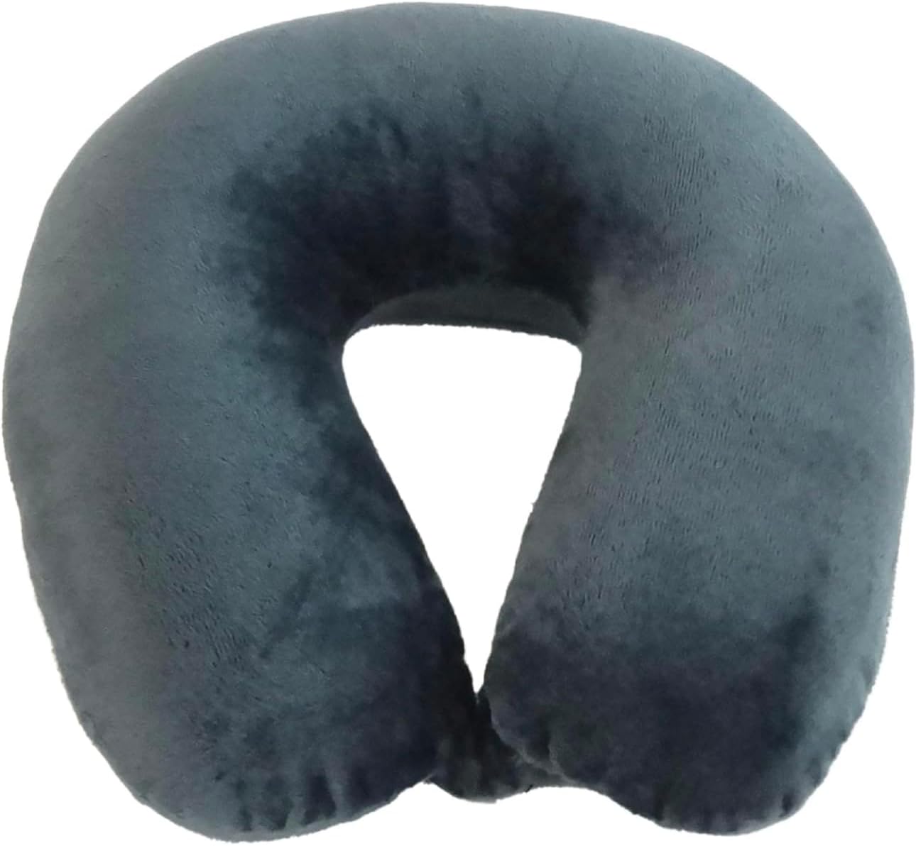Adult Cozy Soft Microfiber Neck Pillow for Travel – Compact, Machine Washable - Perfect for Airplane, Car, or Home Use - Filled and Finished in The USA – Charcoal