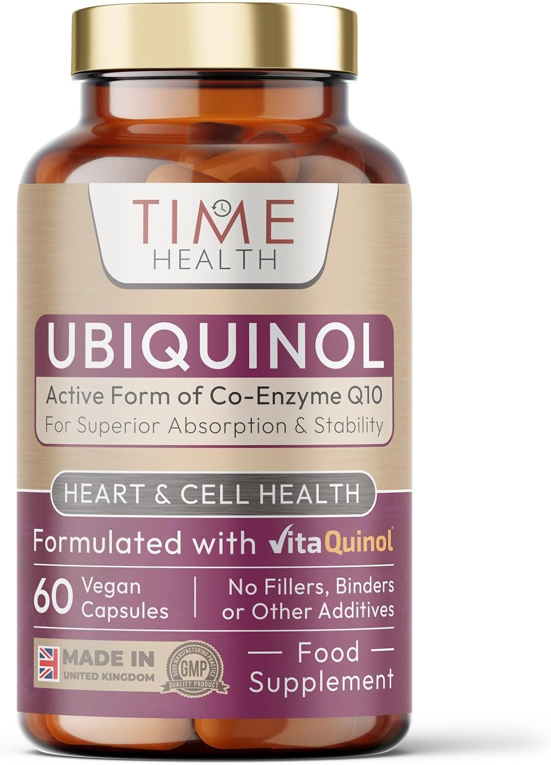 Ubiquinol - 200mg per Serving - Active Coenzyme Q10 - Enhanced Absorption - Mitochondrial & Heart Support - UK Made - GMP - Additive Free - Vegan