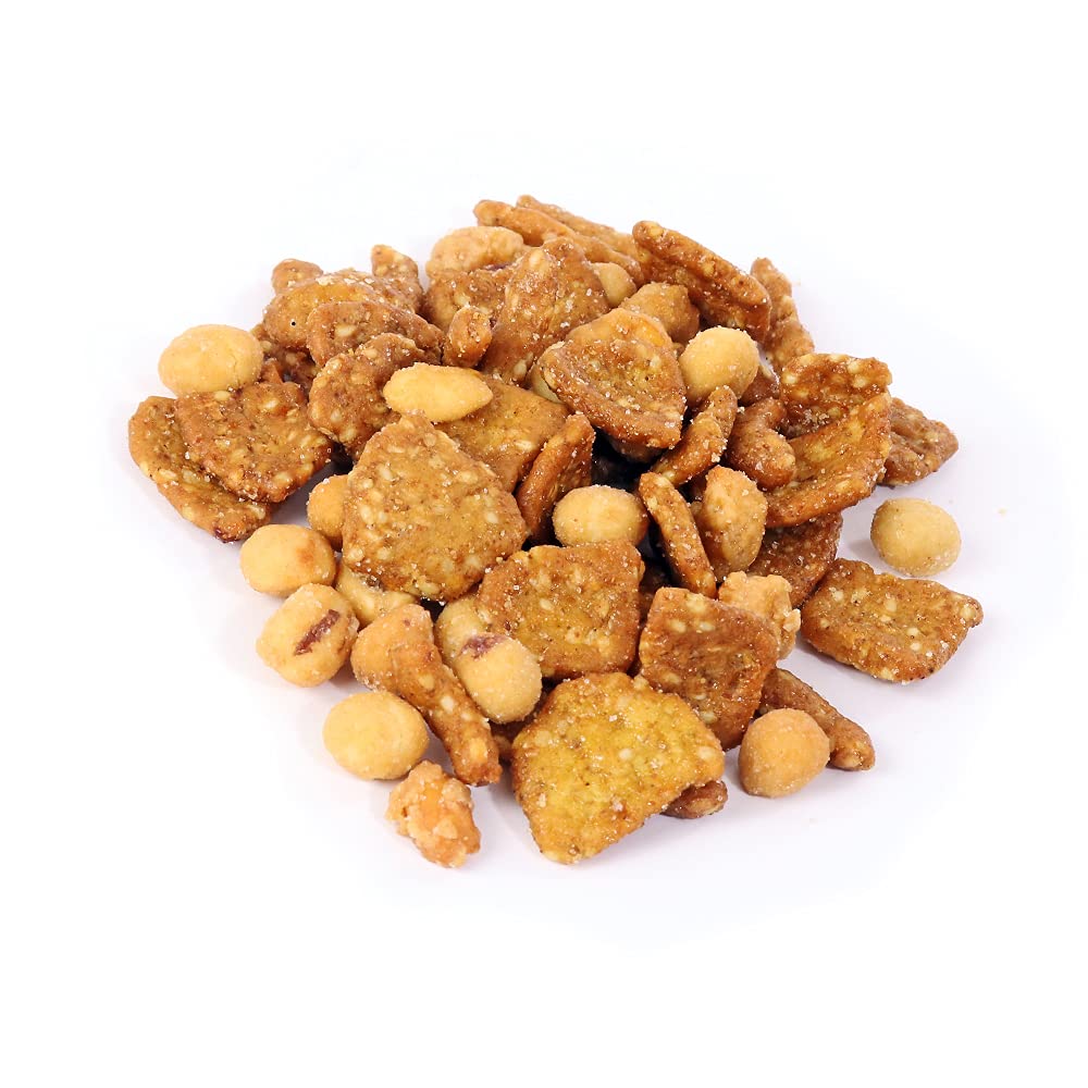 Oregon Farm Fresh Snacks Honey Roasted Mixed Nuts Snack Mix - Locally Made Honey Roasted Peanuts, Toffee Peanuts & Sesame Sticks Snacks - Perfect Sweet & Salty Nut Mix (16oz)