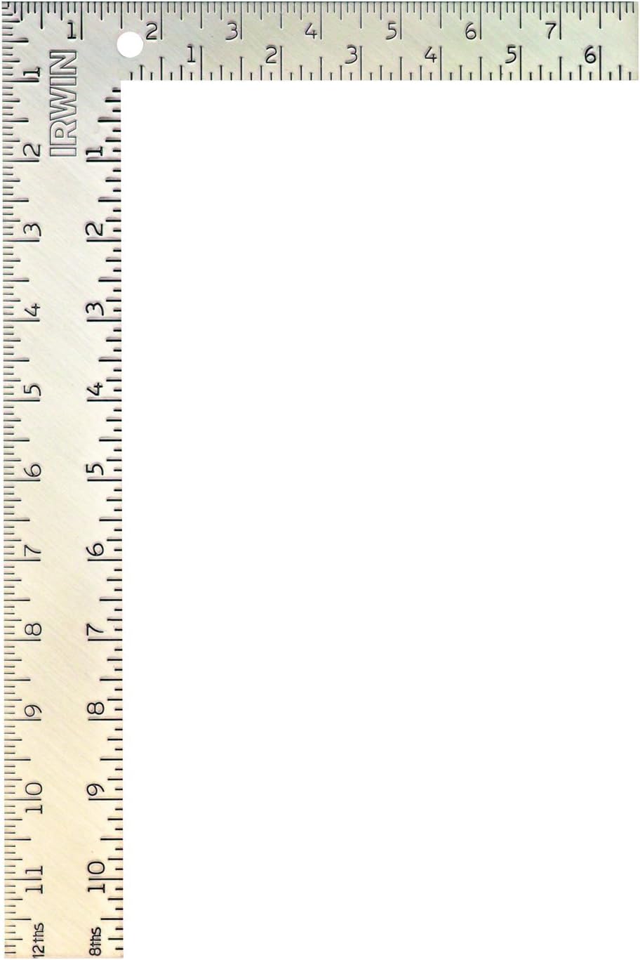 IRWIN Tools Carpenter Square, Steel, 8-Inch by 12-Inch (1794462), Silver