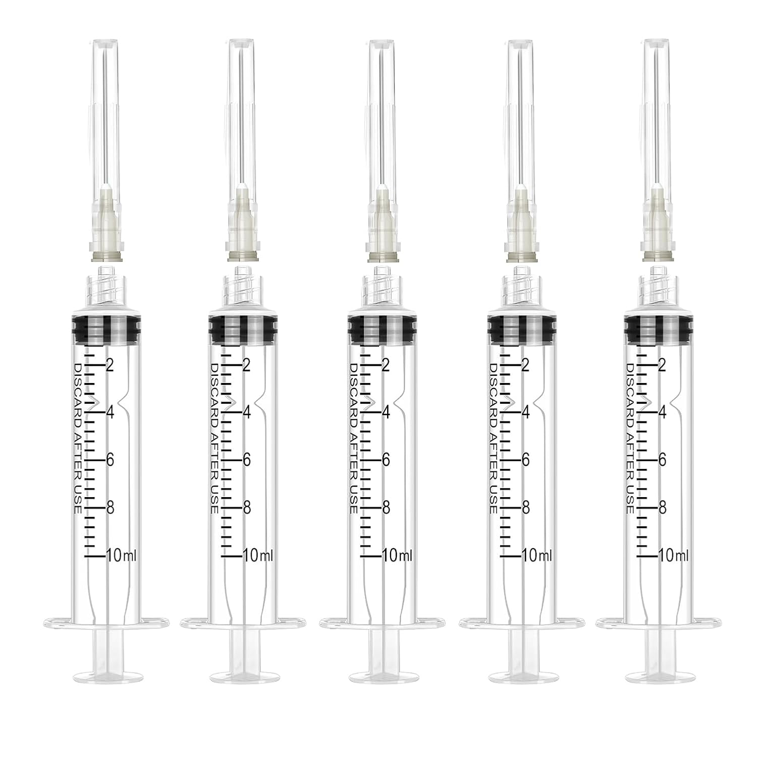 5 Pack 10ml Syringe, With 22G Needle, Dispensing Individually Wrapped
