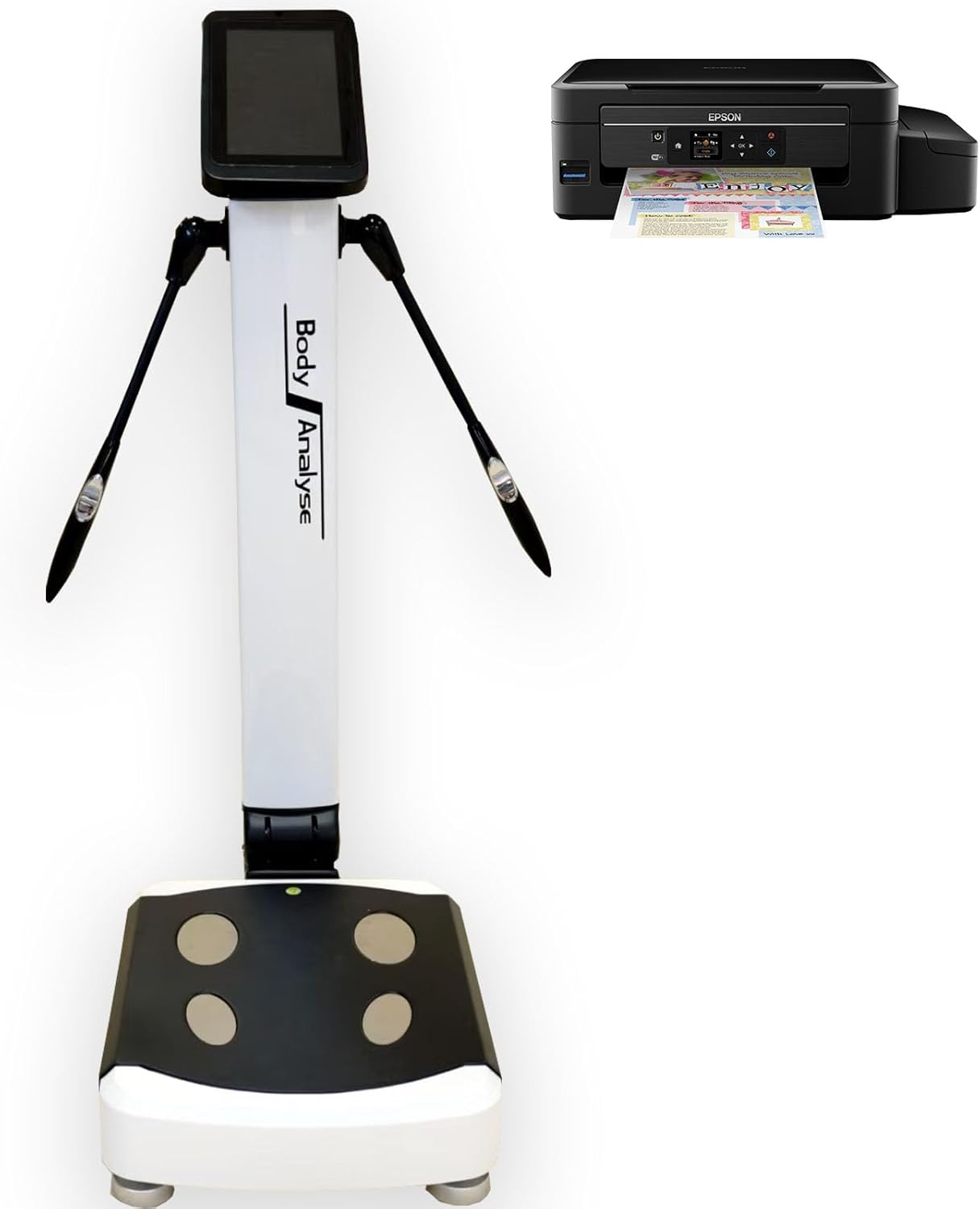 Professional Full Gym Body Scanner Health Monitoring Fat Analyzer Measurement Device Scanner Composition Analyzer Machine Monitors Instrument,Bluetooth/WiFi Sync,Real-Time Printing