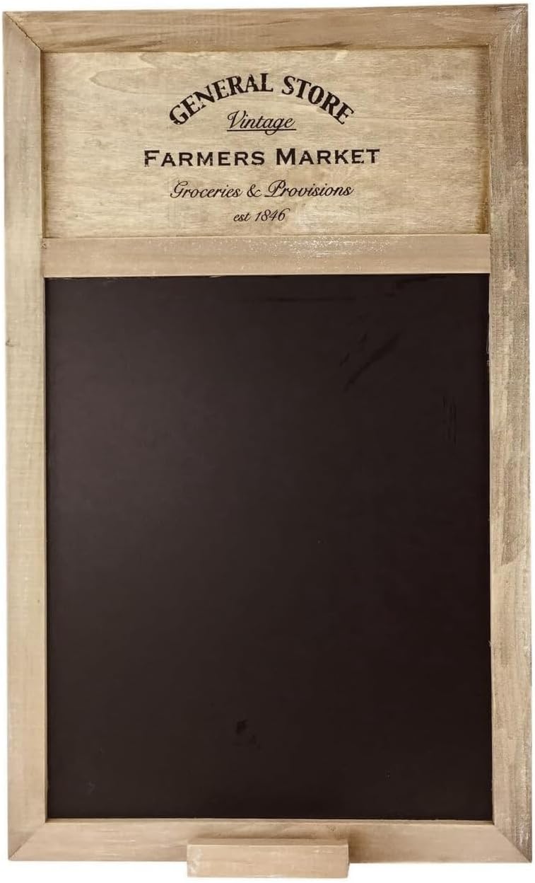 General Store Blackboard, Vintage Farmers Market Style Memo Board - 50cm x 34cm