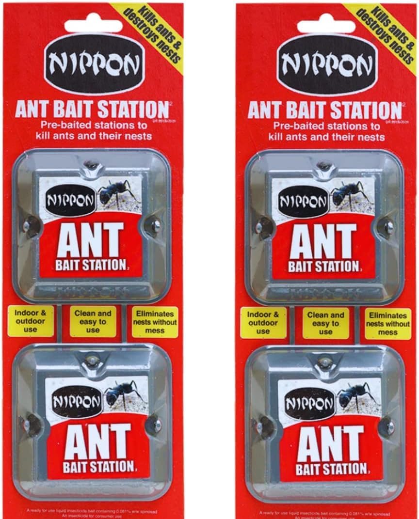 Acense Ant Killer Bait Station for Destroys Ant, Insect Repellent, Ants Killer, Pest Control, Let Ants Destroy Their Nests and Other Ants, Perfect for Outdoor and Indoor (4pk)