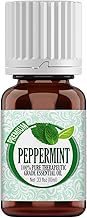 Healing Solutions 10ml Oils - Peppermint Essential Oil - 0.33 Fluid Ounces - Mint Oil - Mint Essential Oil - Peppermint Oil 1/3 Fluid Oz - Peppermint Diffuser Oils Scents for Home - Oil Mint
