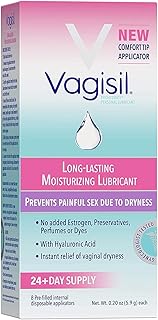 Vagisil Prohydrate Internal Vaginal Moisturizer, Gel & Lubricant for Women, Gynecologist Tested, 8 Count, Pack of 1 (8 Total Applicators)