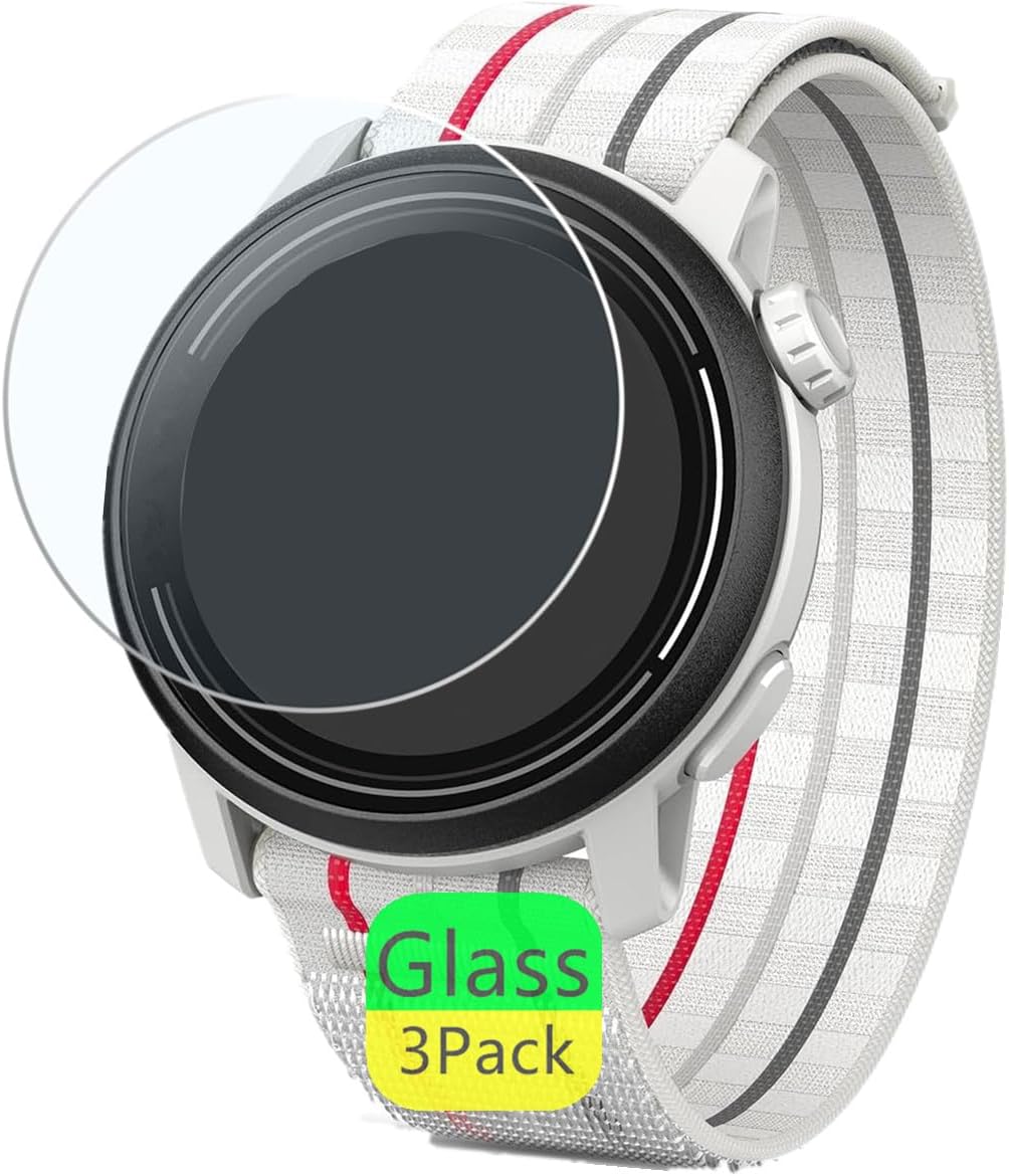 Compatible for COROS PACE 3 Sport Watch Screen Protector (3 Pack) For Pace 2 / Apex2 Pro Tempered Glass Film HD Anti-Scratch