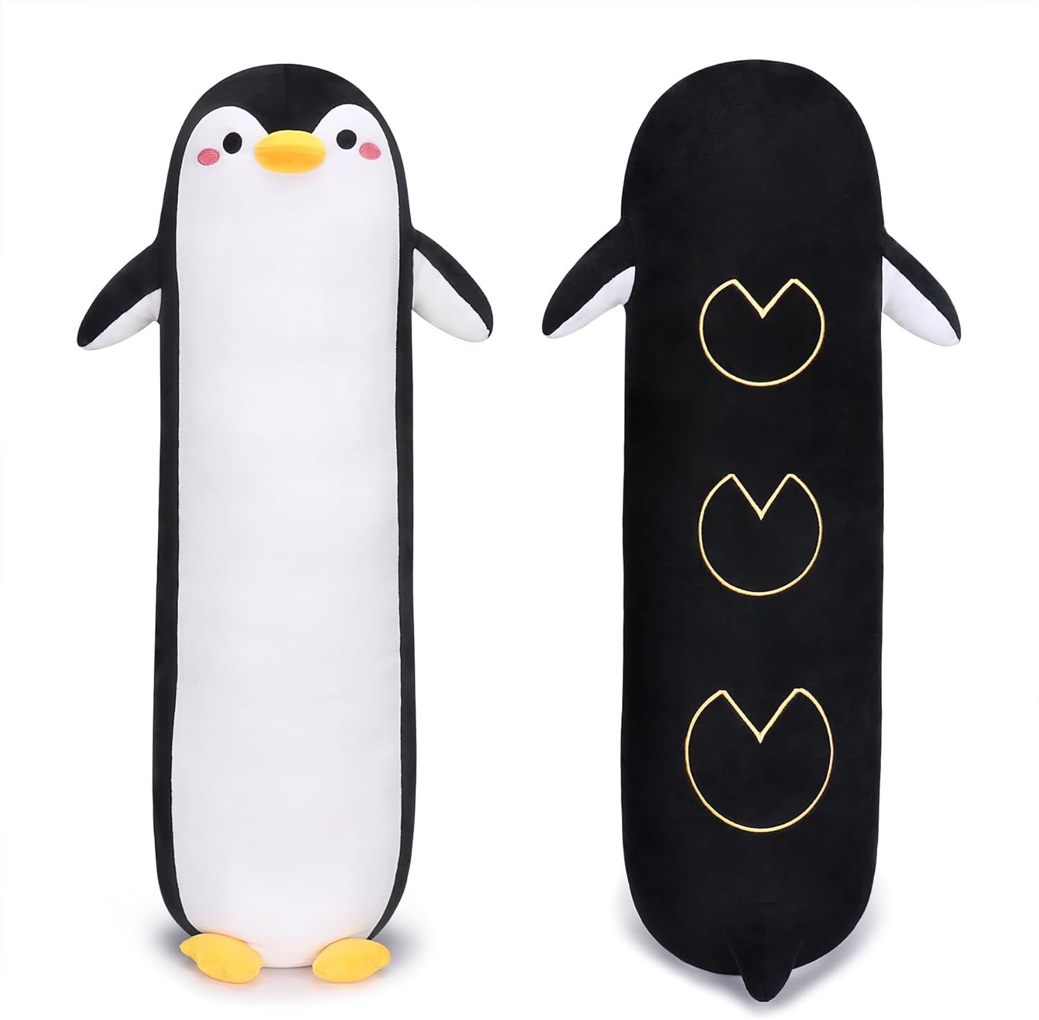Penguin Plush Pillow Long Plush Penguin Stuffed Penguins Plushie Toys Stuffed Animal Cute Plushies Animal Toy Hugging Pillow Chubby Cushion Pillow for Boys Girls Soft Present Decoration