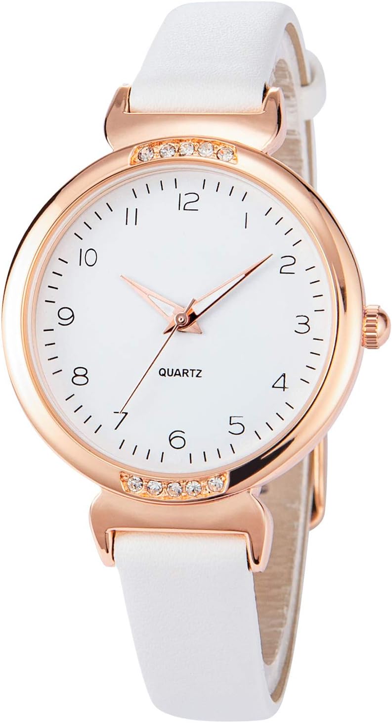 NUOVO Women Watch Silicone Watch for Ladies Sports Watch Casual Watch Crystal Accented Leather Strap Watch Analog Display Watch