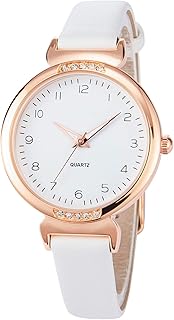 NUOVO Women Watch Silicone Watch for Ladies Sports Watch Casual Watch Crystal Accented Leather Strap Watch Analog Display Watch