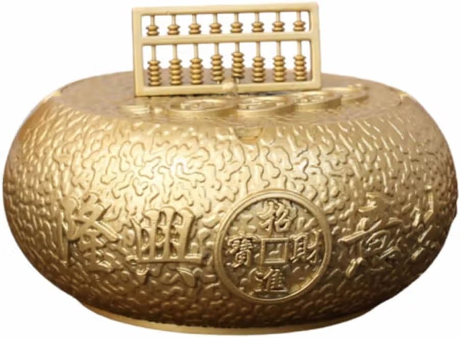 HEXEH Ashtray Ashtray Brass Handicraft Decorative Ashtray Outdoor Indoor Tabletop Metal Ashtrays for Patio Home Office and Desktop Decoration Ashtray On The Table