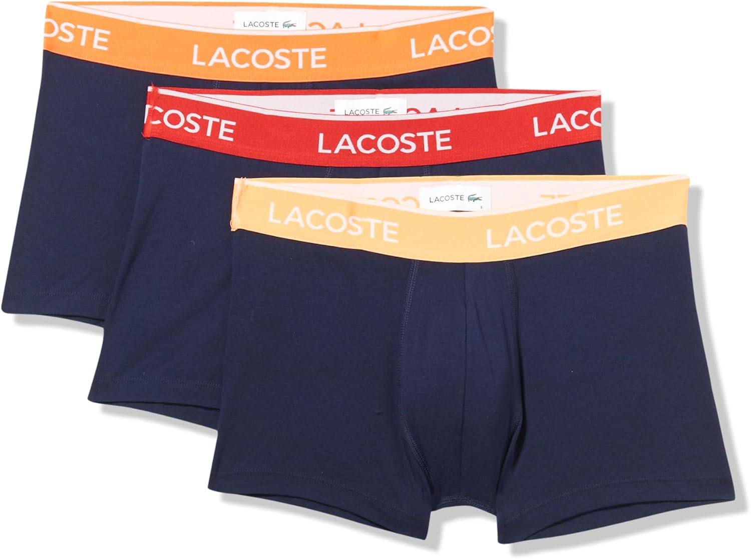 Lacoste Men's Cotton Stretch Jersey Trunks 3 Pack