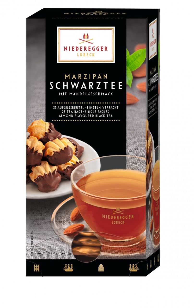 Niederegger Marzipan Schwarztee (43,75g - 25 Portionsbeutel)