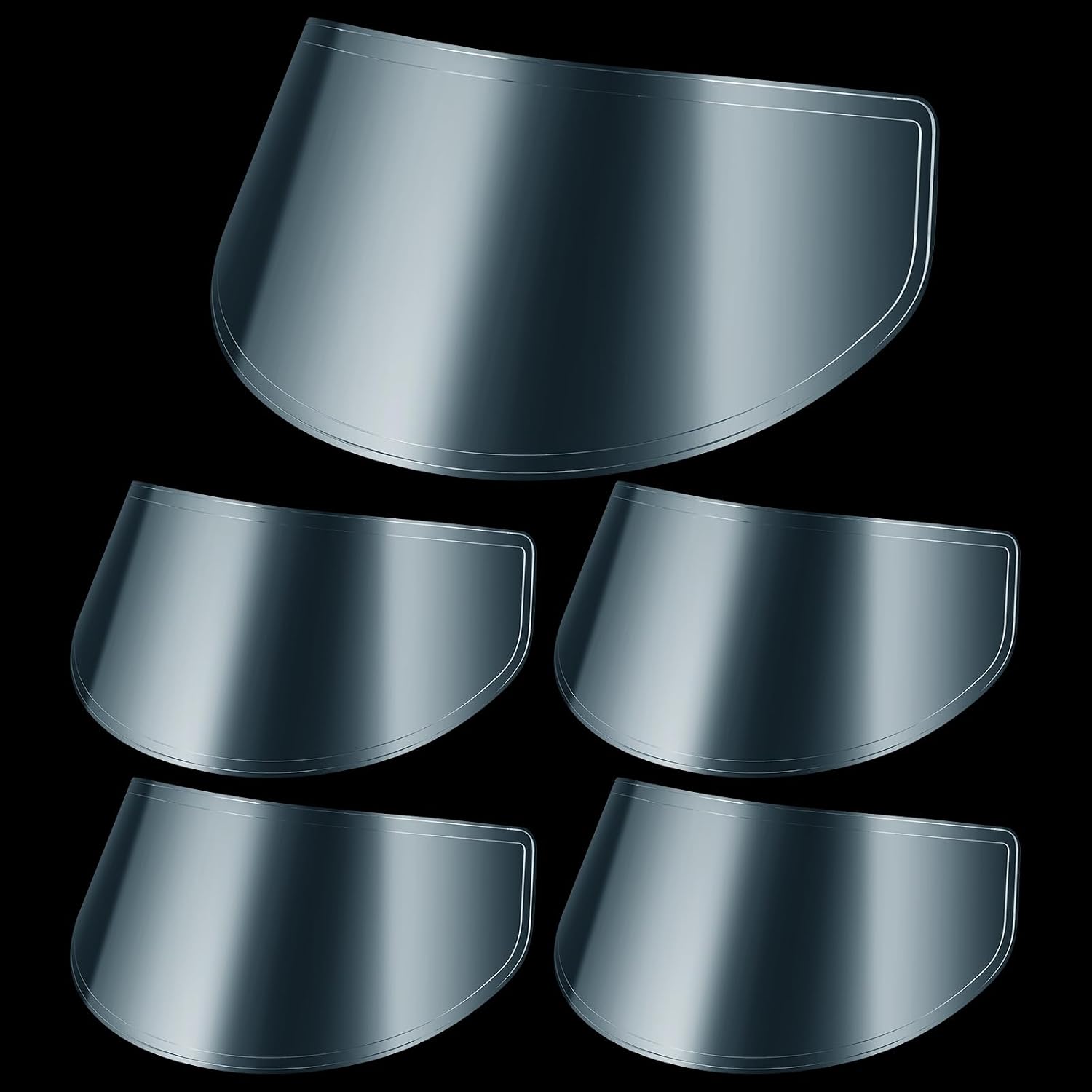 Kingdder 5 Pack Anti Fog Motorcycle Helmet Visor Tint Film