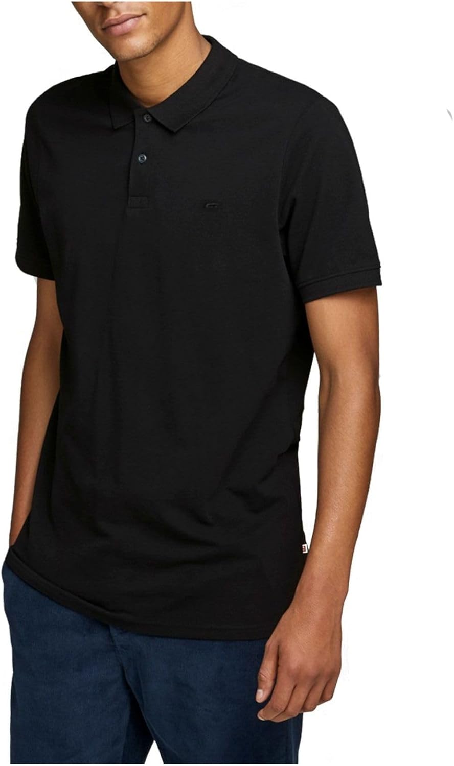 JACK & JONES Men's Polo Shirt Pique Short Sleeve Shirt Basic Tee with Collar