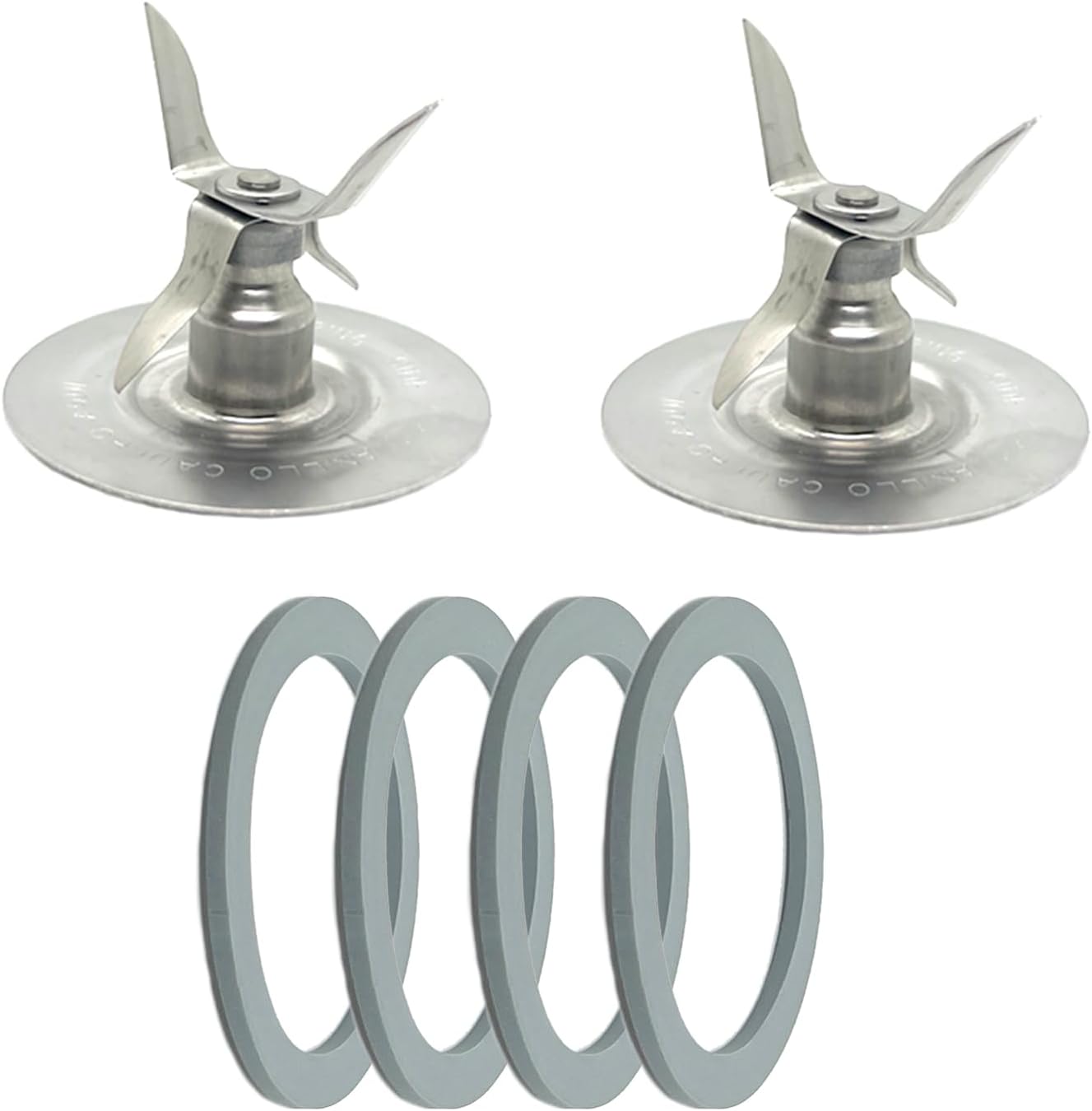 2 Pack of Blender Replacement Parts Blender Ice Crusher Blade with 4 Rubber O Ring Sealing Ring Gasket for Oster Osterizer