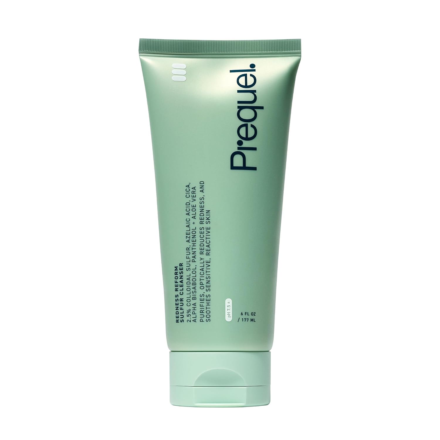 Prequel Skin Redness Reform Sulfur Cleanser – Calming Face Wash for Redness & Discomfort – Foaming Formula with Soothing Azelaic Acid & Colloidal Sulfur – Dermatologist-Developed Skincare – 6oz