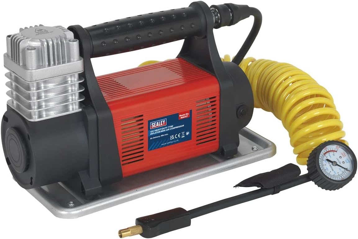 Sealey MAC07 12V Heavy-Duty Mini Air Compressor