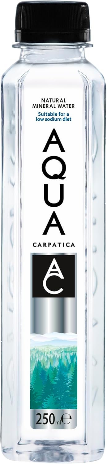AQUA Carpatica Still Natural Mineral Water Pet, 250 ml, Pack of 12