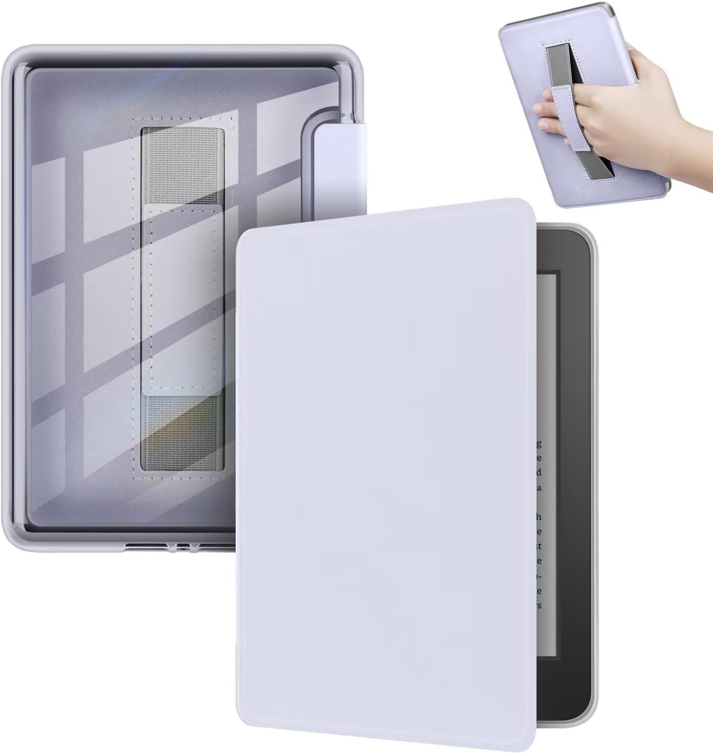 Handheld Acrylic Case for Kindle 8th Generation 6" (2016 Release) - Purple | Ultra Thin Cover with Auto Wake/Sleep, Scratch Protection